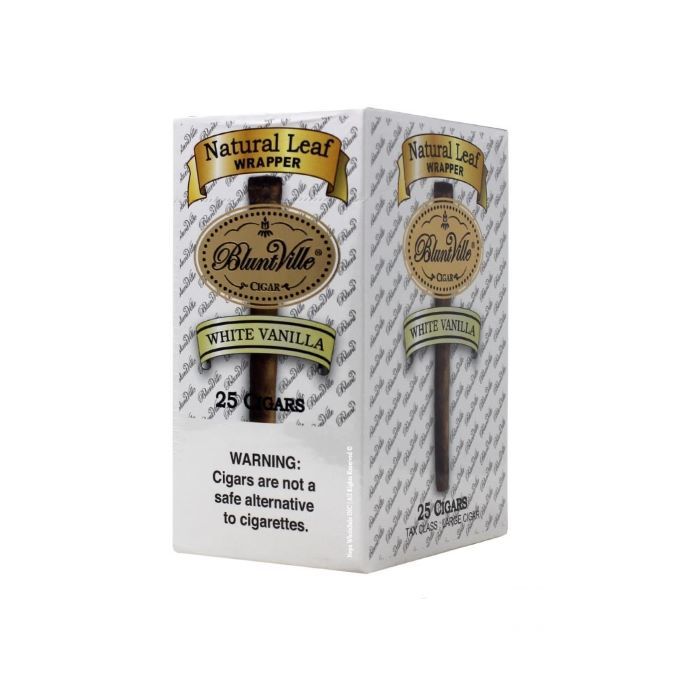 Bluntville Natural Leaf Wrapper White Vanilla