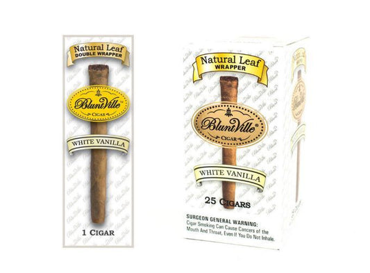 Bluntville Natural Leaf Wrapper White Vanilla