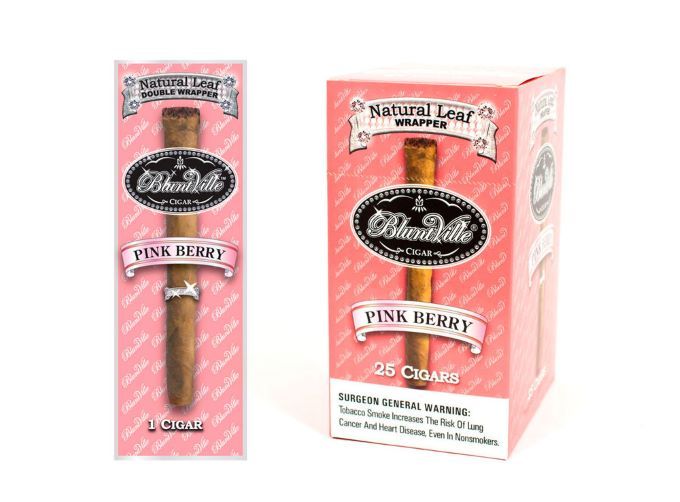 Bluntville Natural Leaf Wrapper Pink Berry