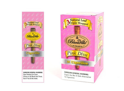 Bluntville Natural Leaf Triple Wrapped Pink Diva