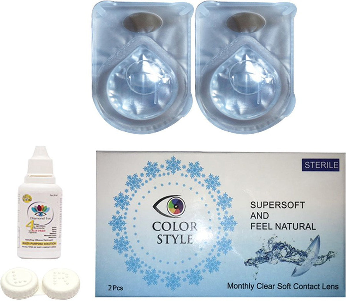 Color Style Monthly Disposable Colored Contact Lenses