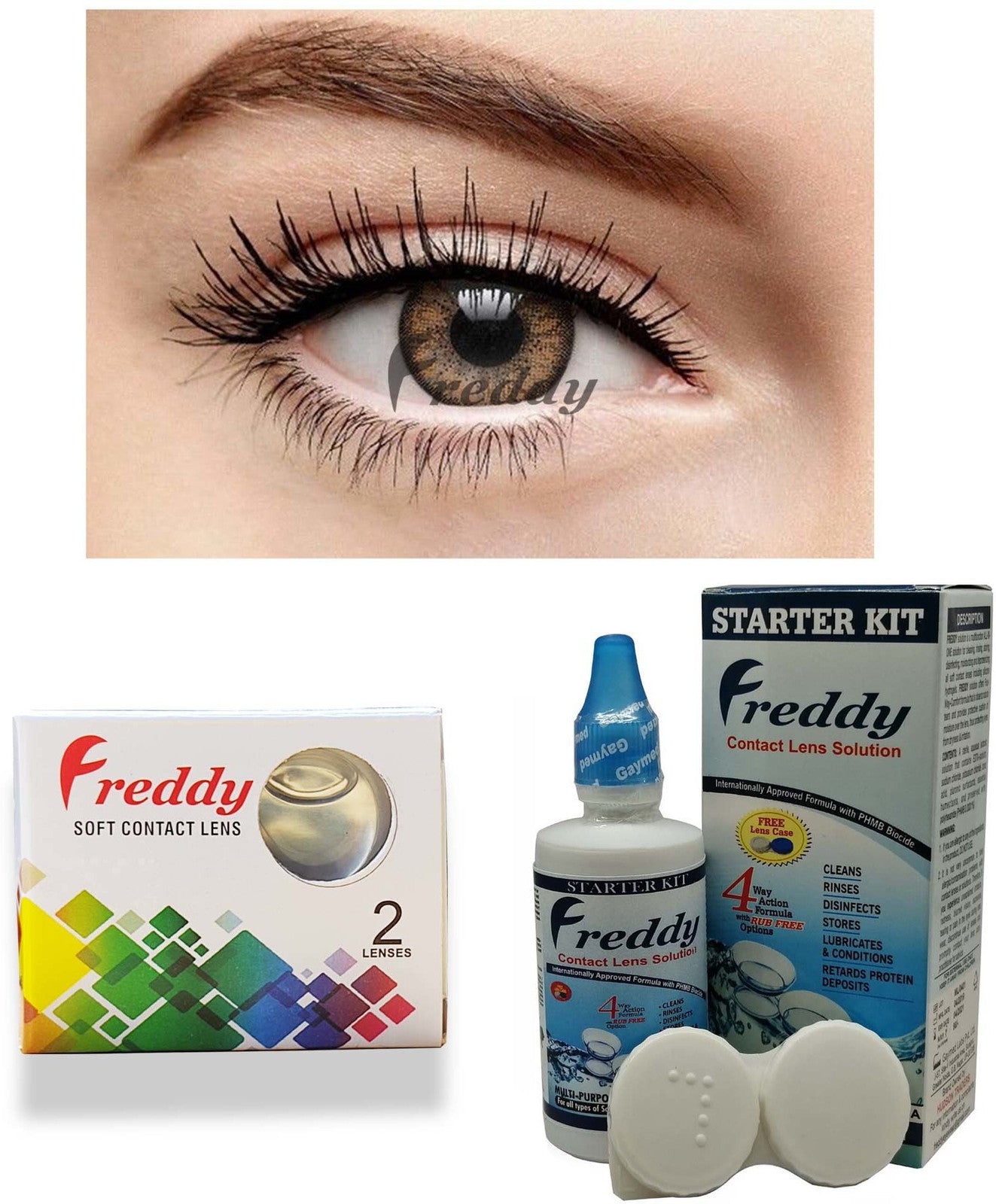 Freddy Monthly Disposable Colored Contact Lenses