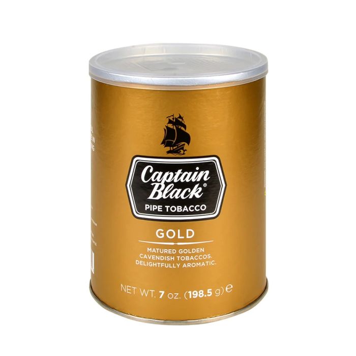 Captain Black Gold Pipe Tobacco Can 7 Oz