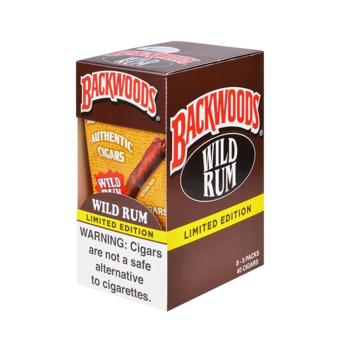 Backwoods Cigarillos Wild Rum 40CT