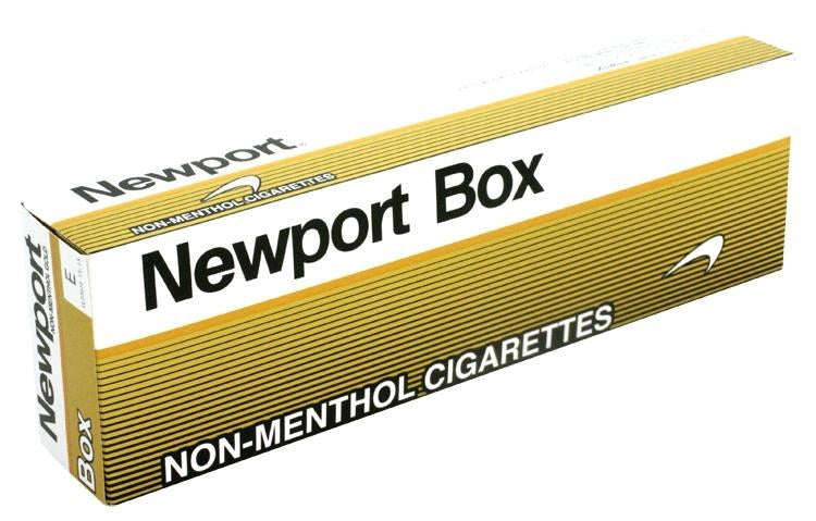 Newport Non Menthol gold cigarettes king Box