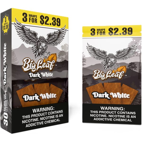 Dark White 10 packs of 3 by Big Leaf