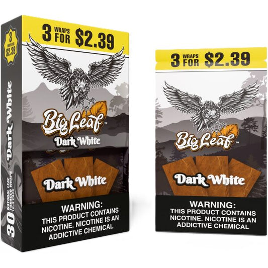 Dark White 10 packs of 3 by Big Leaf