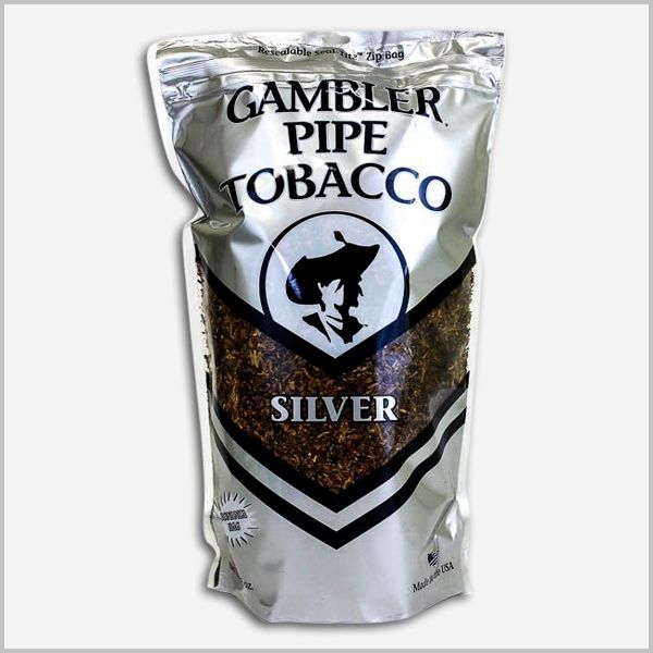 Gambler Silver Pipe Tobacco 16 Oz