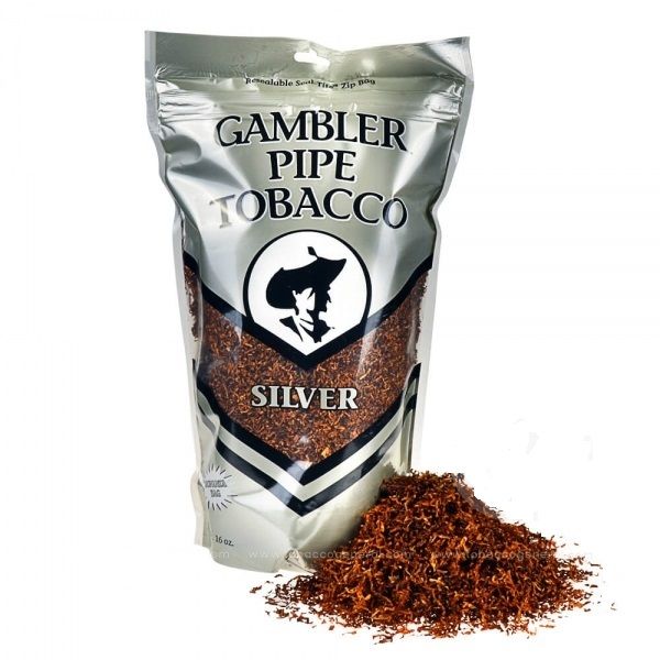 Gambler Silver Pipe Tobacco 16 Oz
