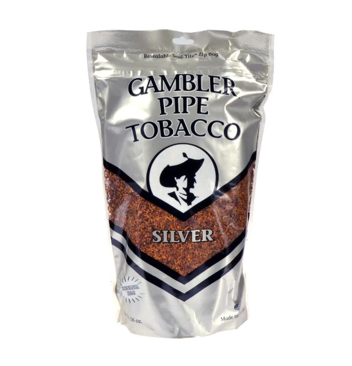 Gambler Silver Pipe Tobacco 16 Oz