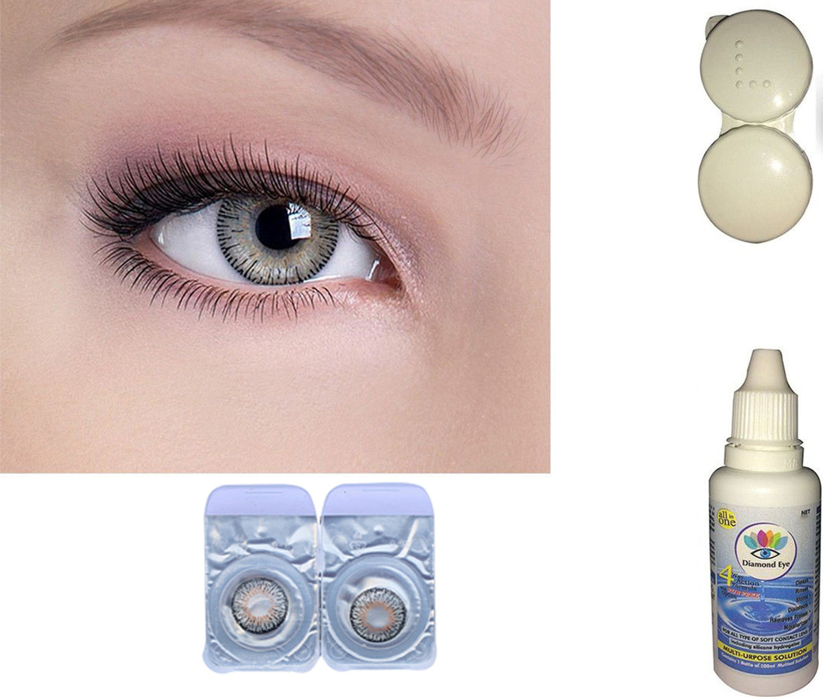 Soft Eye Weekly Disposable Colored Contact Lenses 0 Power