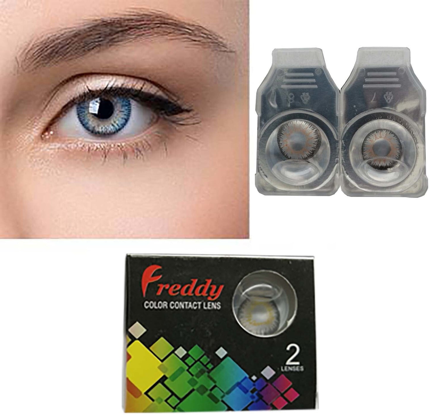 Freddy Monthly Disposable Colored Contact Lenses