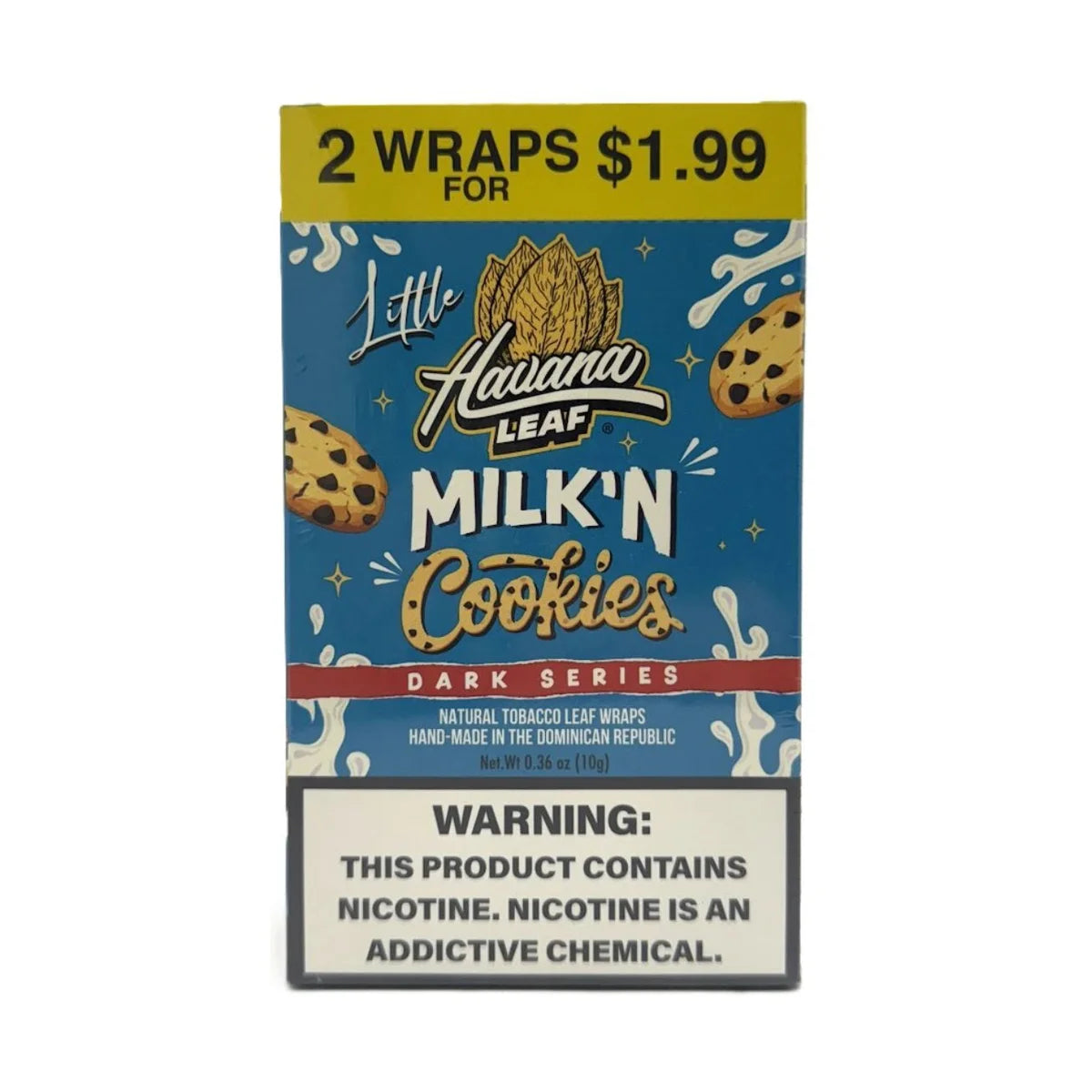 HAVANA LEAF MILK'N COOKIES DARK 10/3PK