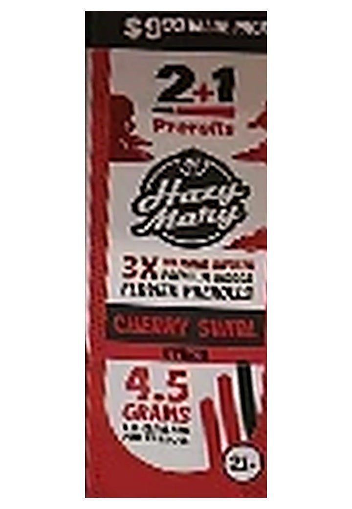 Hazy Mary THCP Prerolls 4.5G 3PK, 10CT - Cherry Swirl, single box