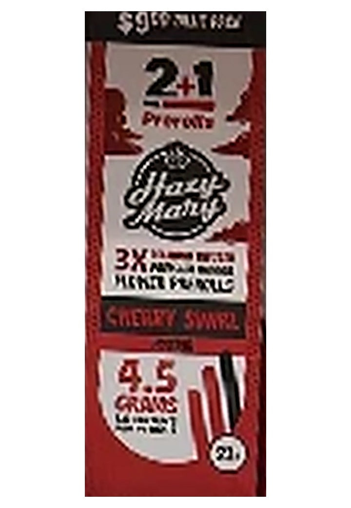 Hazy Mary THCP Prerolls 4.5G 3PK, 10CT - Cherry Swirl, box front