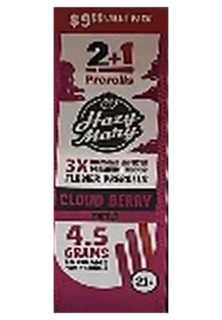Hazy Mary THCP Prerolls 4.5G 3PK, 10CT - Cloud Berry, single box