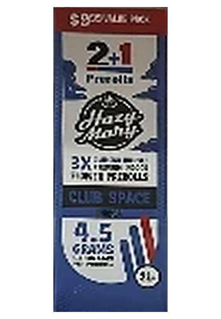Hazy Mary THCP Prerolls 4.5G 3PK, 10CT - Club Space, single box