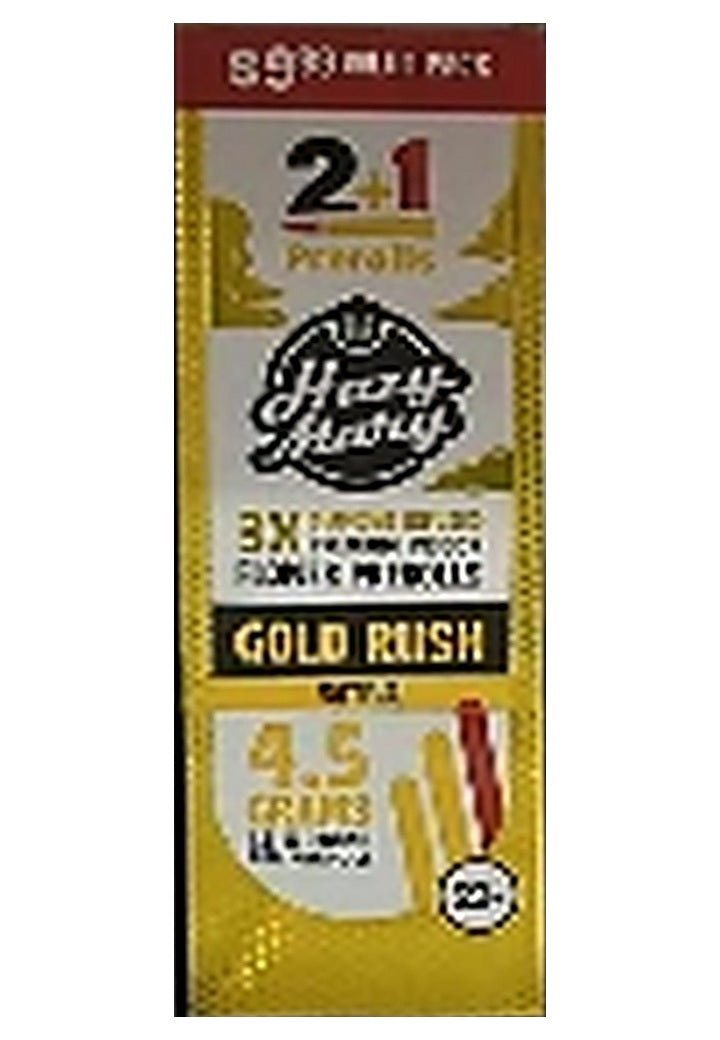 Hazy Mary THCP Prerolls 4.5G 3PK, 10CT - Gold Rush, box front