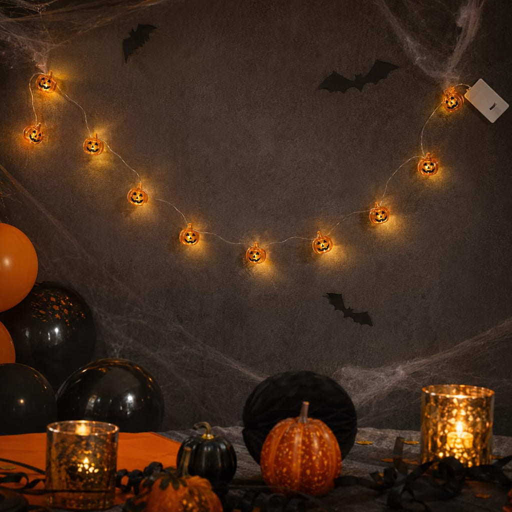 Halloween Pumpkin LED String Lights, 6 ft - image 6