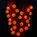 Pumpkin Ball LED String Lights with 8 Modes, 9.97 ft - image 1