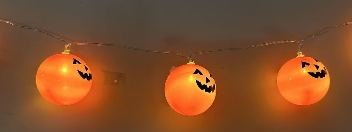 Pumpkin Ball LED String Lights with 8 Modes, 9.97 ft - image 4