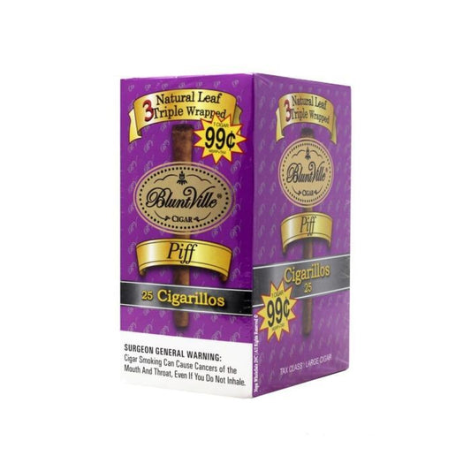 Bluntville Natural leaf Triple Wrapper Piff