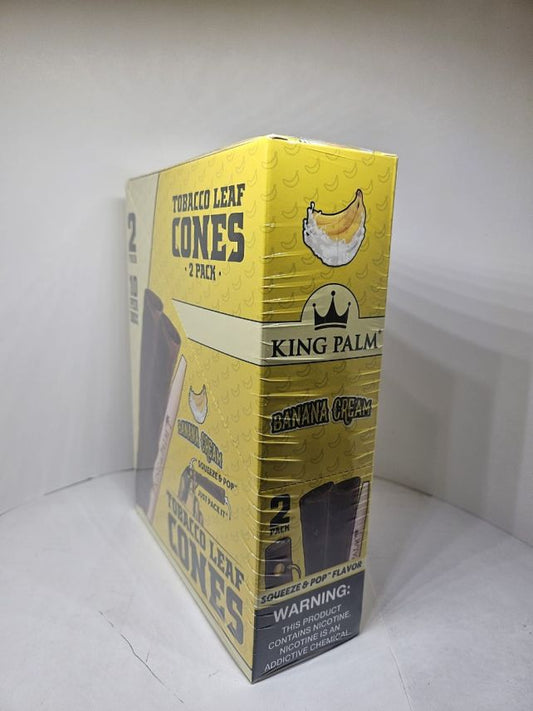 King Palm Tobacco Leaf Banana Cream Cones