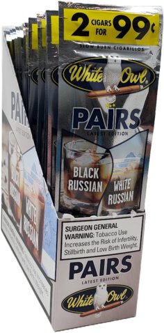 White Owl Pairs Black Russian White Russian