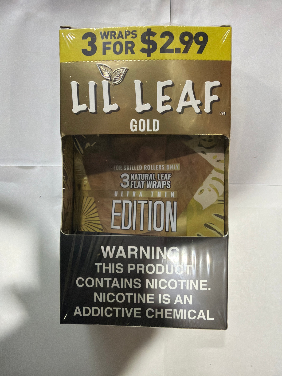 Lil Leaf Gold Wraps 10/3PK pack front
