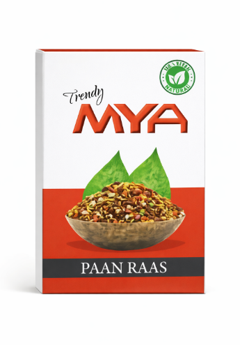 Trendy mya non nicotine hookah flavour paan raas