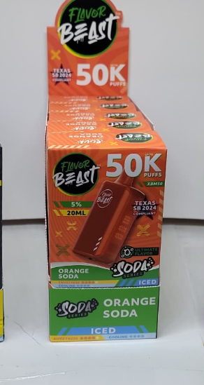 Flavor Beast iced disposable vapes Orange soda