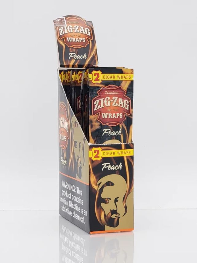 Zig Zag Cigar Wraps Peach 50CT