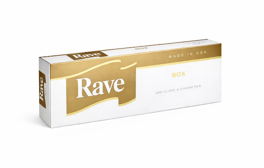 Rave gold cigarettes king box