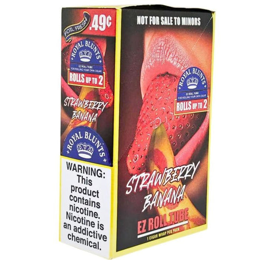 Royal Blunts EZ Roll Tube Strawberry Banana
