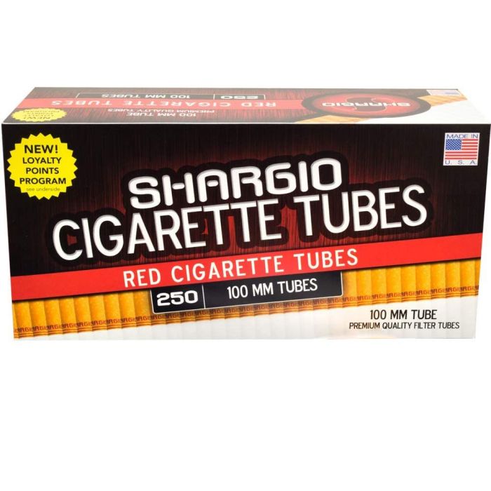 Shargio 100MM Red Cigarette Tubes