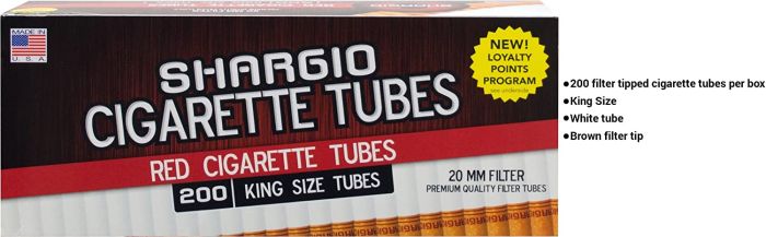 Shargio Cigarette Tubes Red King