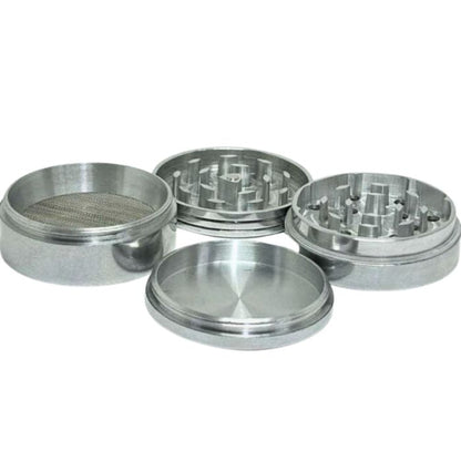 Silver 3 Chamber Grinder 2 and Quarter Inch