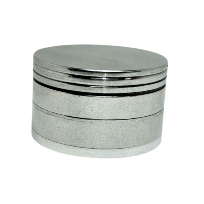 Silver 3 Chamber Grinder 2 and Quarter Inch