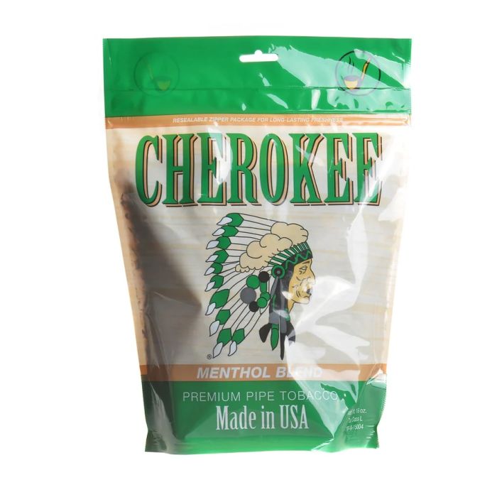 Cherokee Menthol Blend Pipe Tobacco 16 Oz