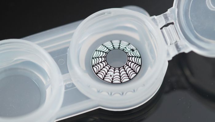Halloween Spider Black Web contact lenses