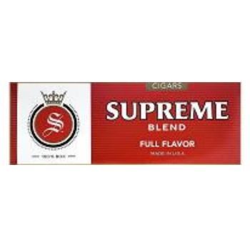 SUPREME BLEND CIGARS FULL FLAVOR BOX 10/20CT