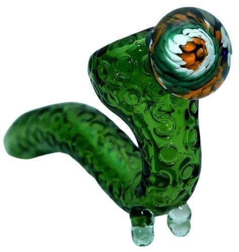 Handcrafted Textured Colored Sherlock Glass Pipe