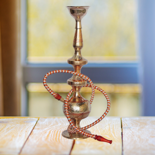 Large Brass Hookah Pipe