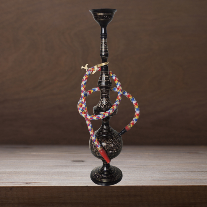 Brass Hookah Black Design