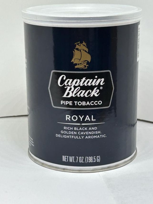 Captain Black Royal Blue Pipe Tobacco Can 7 Oz