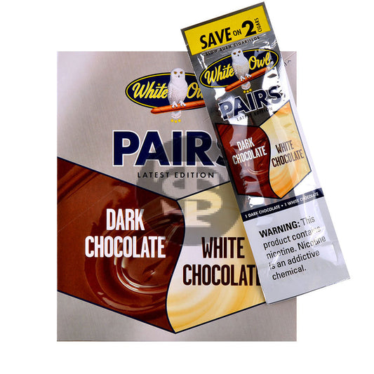 White Owl Pairs Dark Chocolate White Chocolate