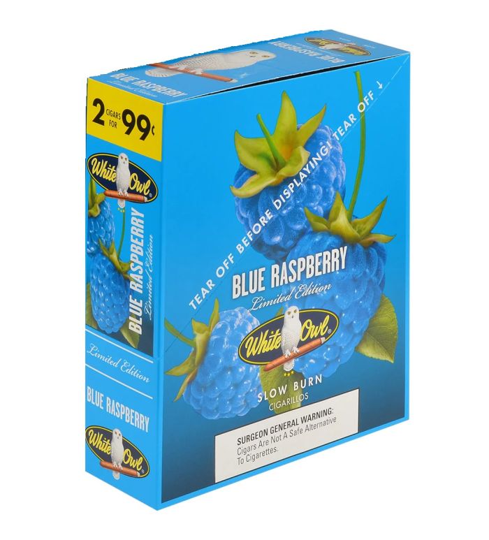 White Owl Cigarillos Blue Raspberry 30CT