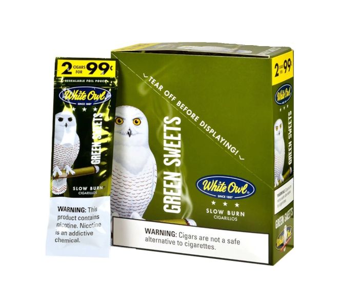 White Owl Cigarillos Green Sweets