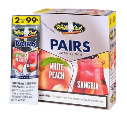 White Owl Pairs White Peach and Sangria