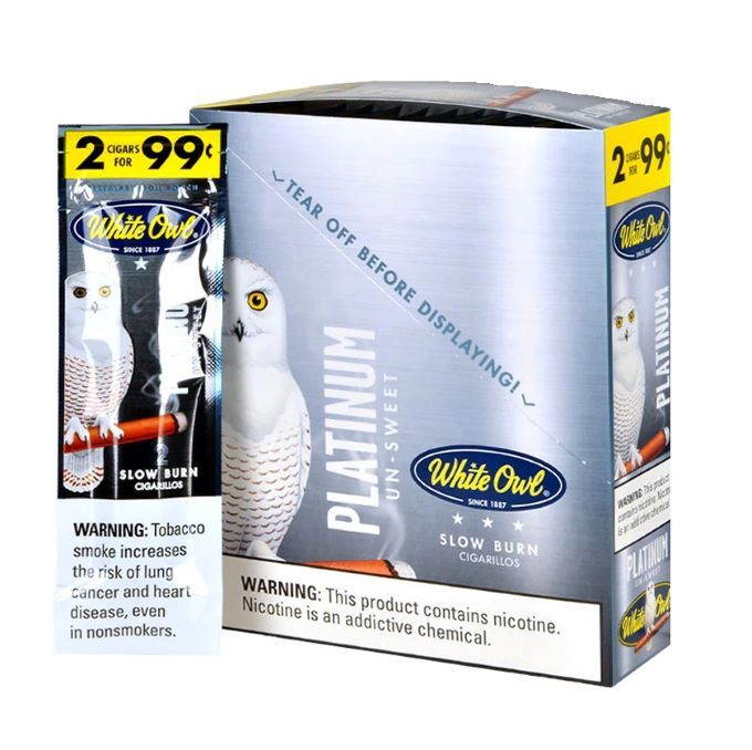 White Owl Cigarillos Platinum Un Sweet